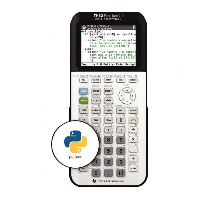 Ti‐83 Premium Ce Avec Adaptateur Python (original)