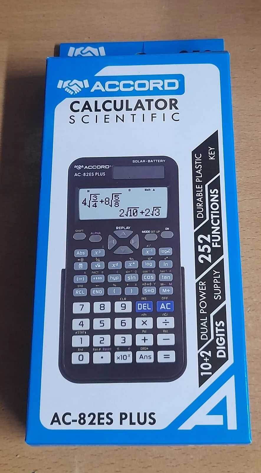 Calculatrice Scientifique Ac-82es Plus - 252 Fonctions