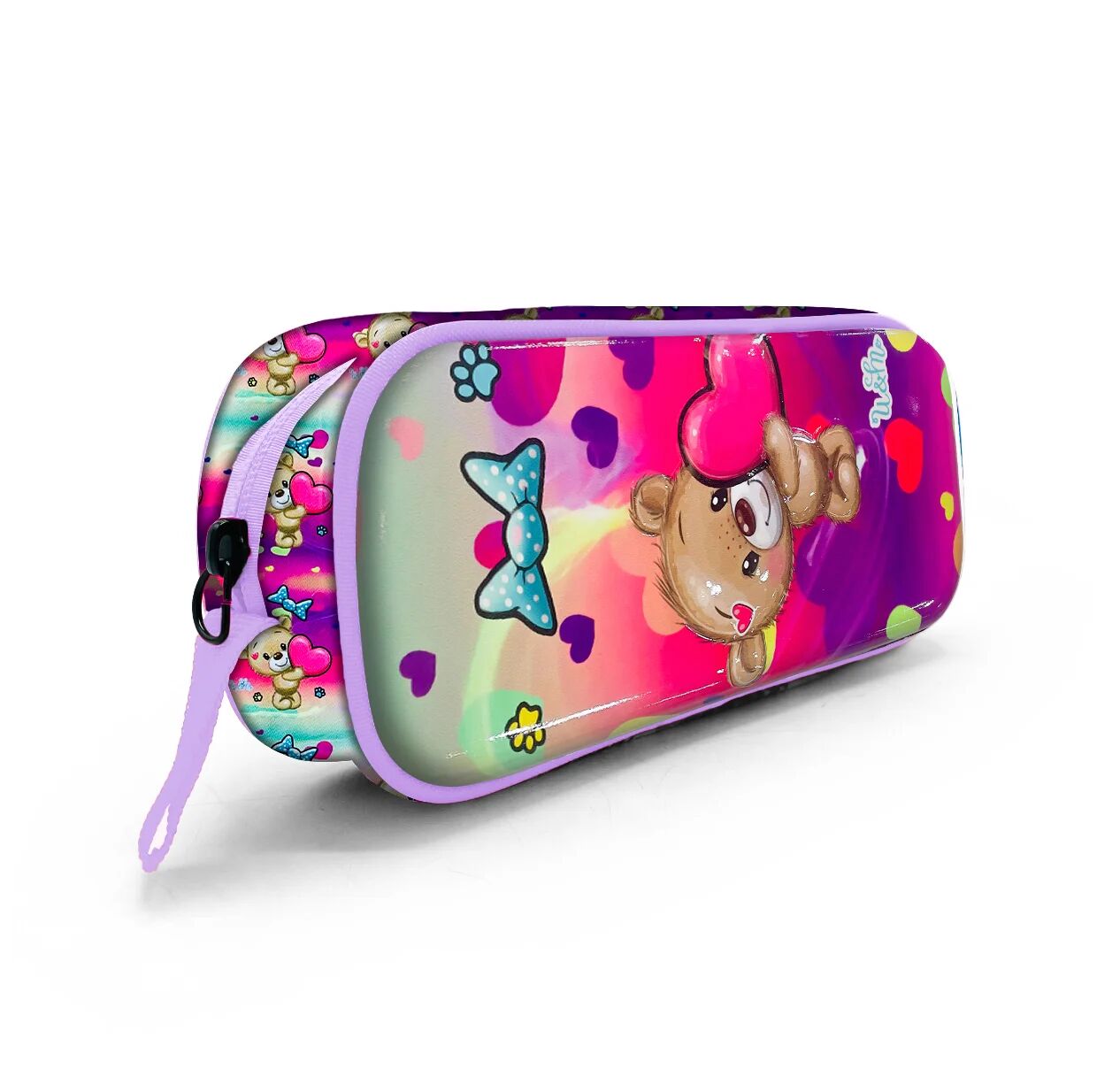 Trousse Rectangulaire 3d À 1 Compartiment Zippé Pour Fille