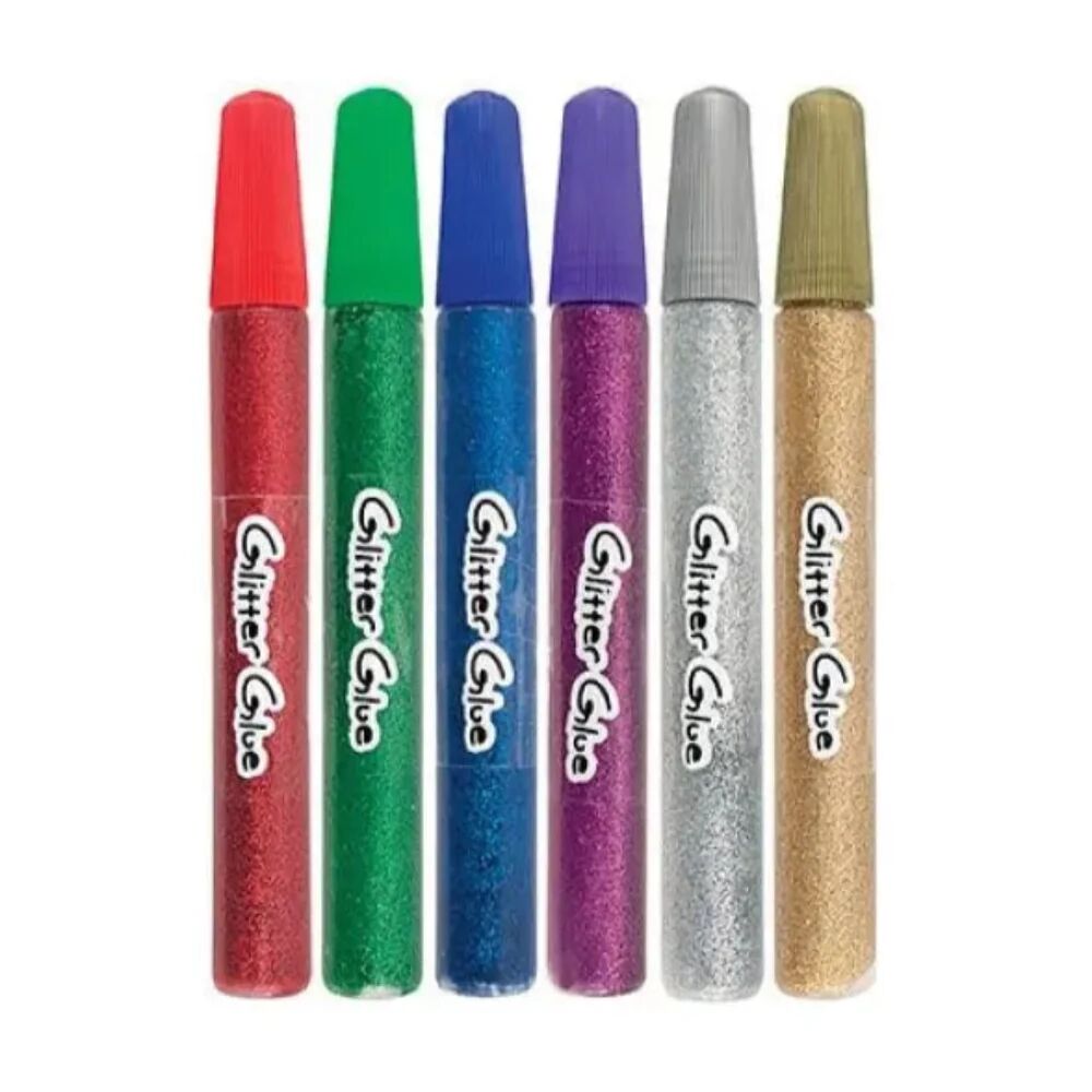 Colle Pailletée De 6 Couleurs En Blister Mashmalow
