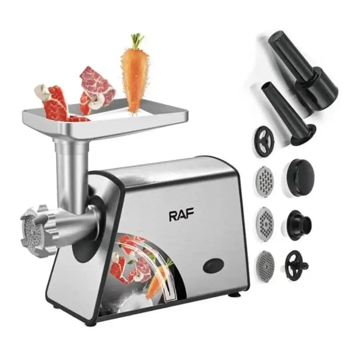 Hachoir À Viande Électrique Raf 2000w Inox thumbnail 3