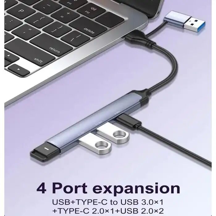 Hub Ldnio Ds-64c Usb-c Vers 5 Ports (usb 3.0, Type-c Et Usb 2.0)