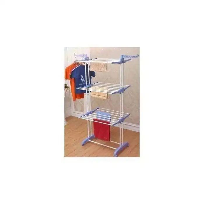 Sèche Linge Étendoir Pliable Ailes Latérales Sur 3 Niveaux 50 Kg thumbnail 3