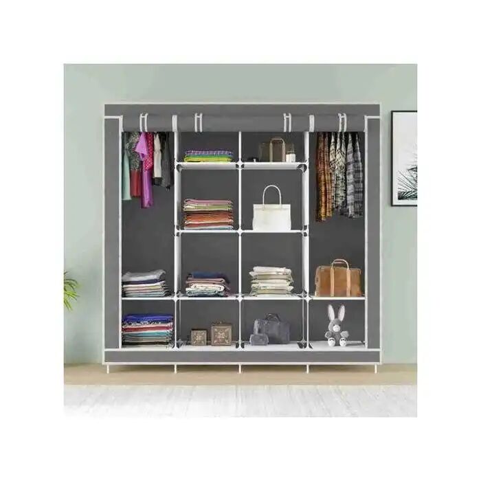 Armoire Chambre Rangement Penderie De Vêtement En Tissu thumbnail 2