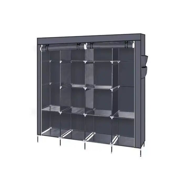 Armoire Chambre Rangement Penderie De Vêtement En Tissu thumbnail 3