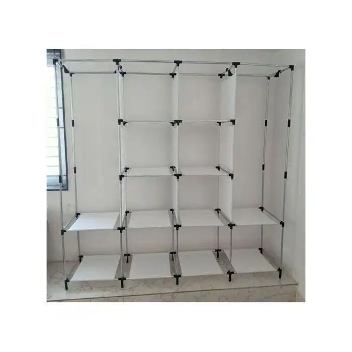 Armoire Chambre Rangement Penderie De Vêtement En Tissu thumbnail 4