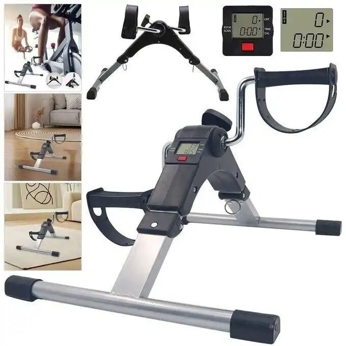 Mini Pédalier D'exercice Portable — Pour Bras Et Jambes Avec Écran Lcd thumbnail 2