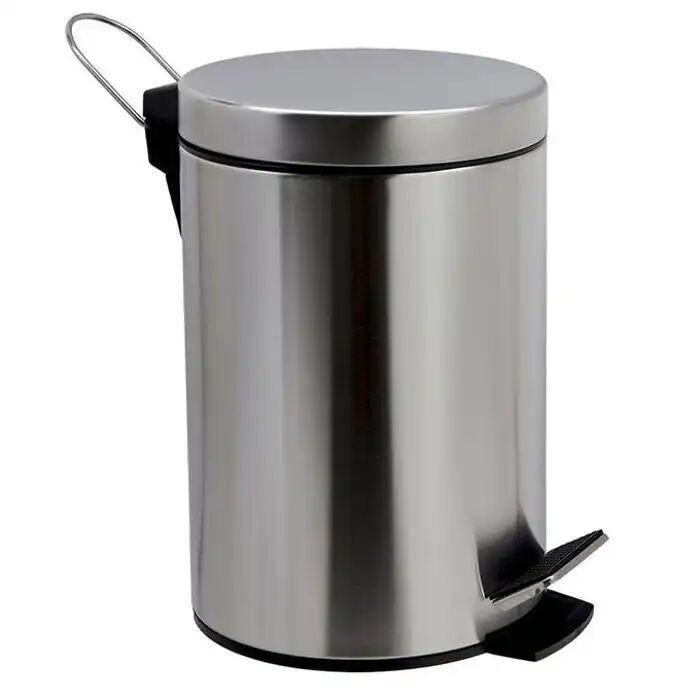 Poubelle À Pédale En Inox 12 L thumbnail 2