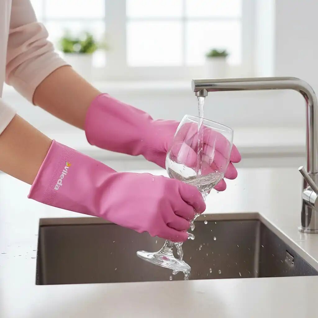 Gants De Protection - Taille Medium, Confort Et Précision Pour Le Ménage