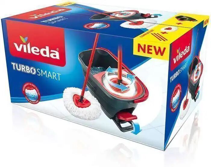 Balai Serpillère Turbo Smart Avec Pédale