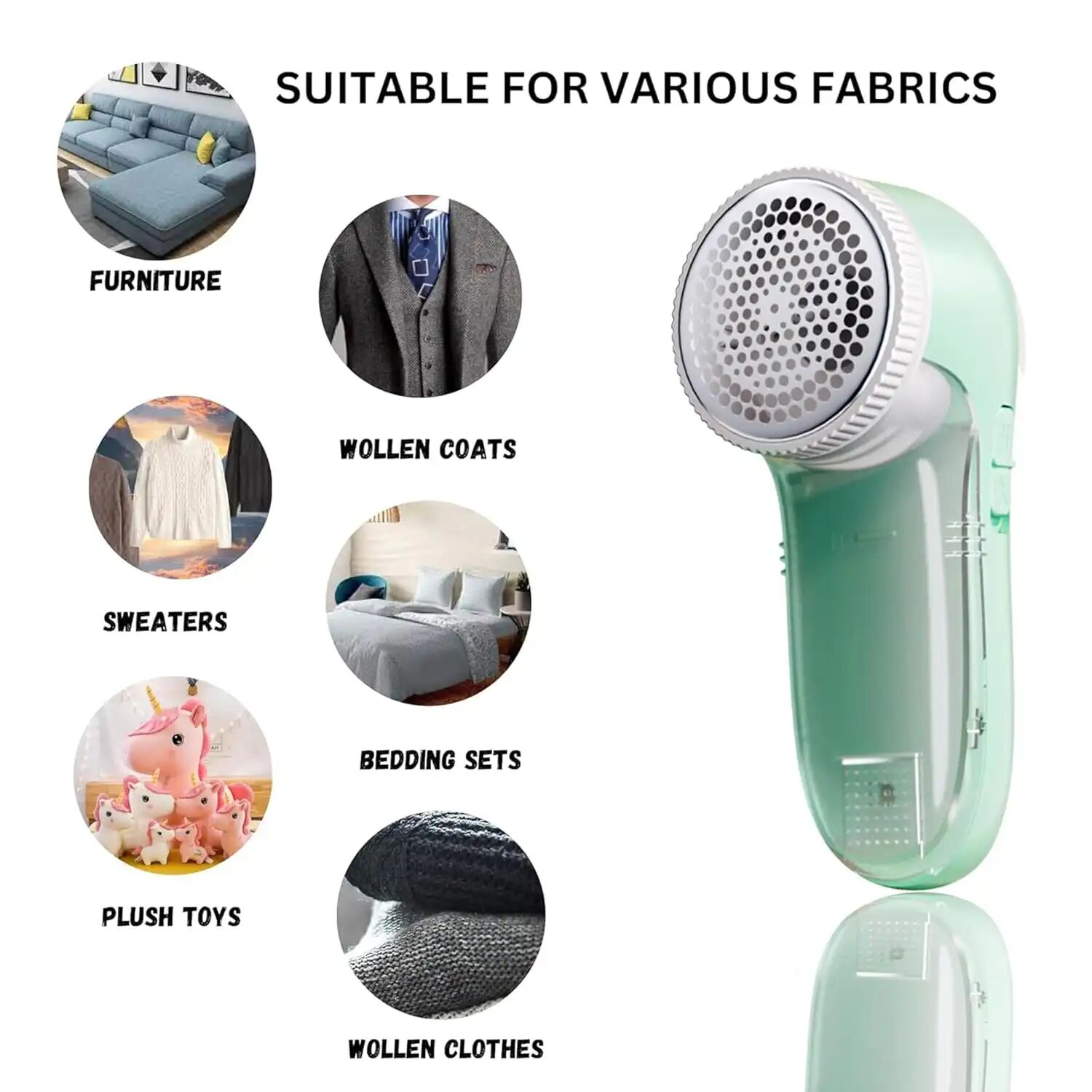 Rasoir Électrique Anti-peluches Pour Vêtements - Élimination Rapide Des Bouloches- Couleur Aléatoire thumbnail 4