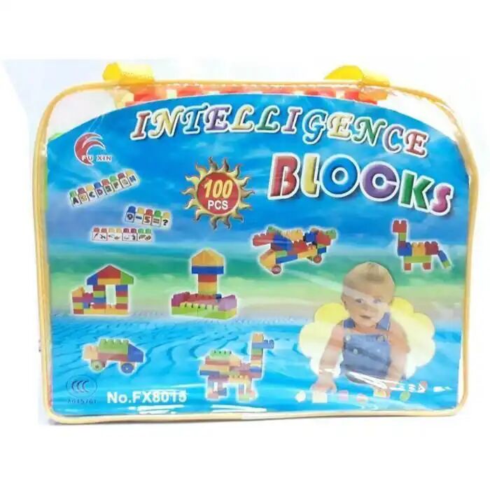 Block Sac Lot De 100 Jeu De Construction