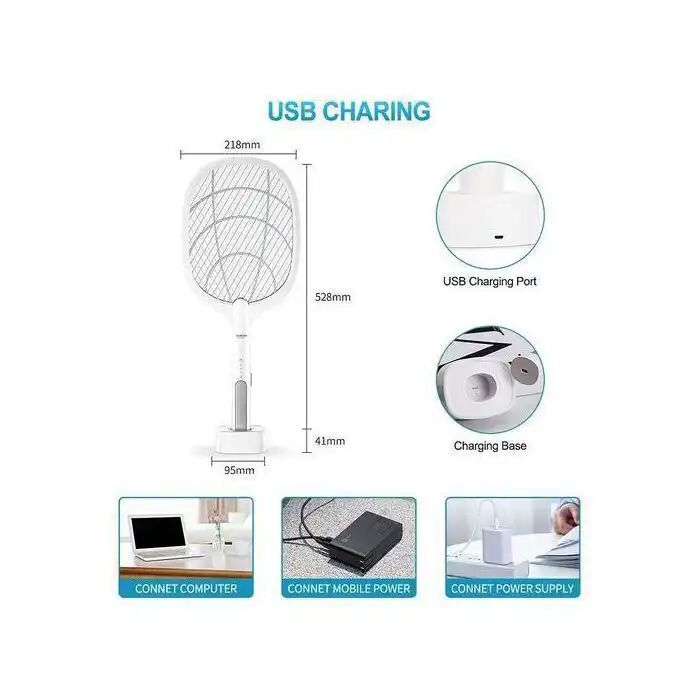 Raquette Lumineuse Électrique Anti Moustique - Rechargeable thumbnail 2