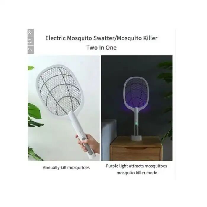 Raquette Lumineuse Électrique Anti Moustique - Rechargeable thumbnail 3