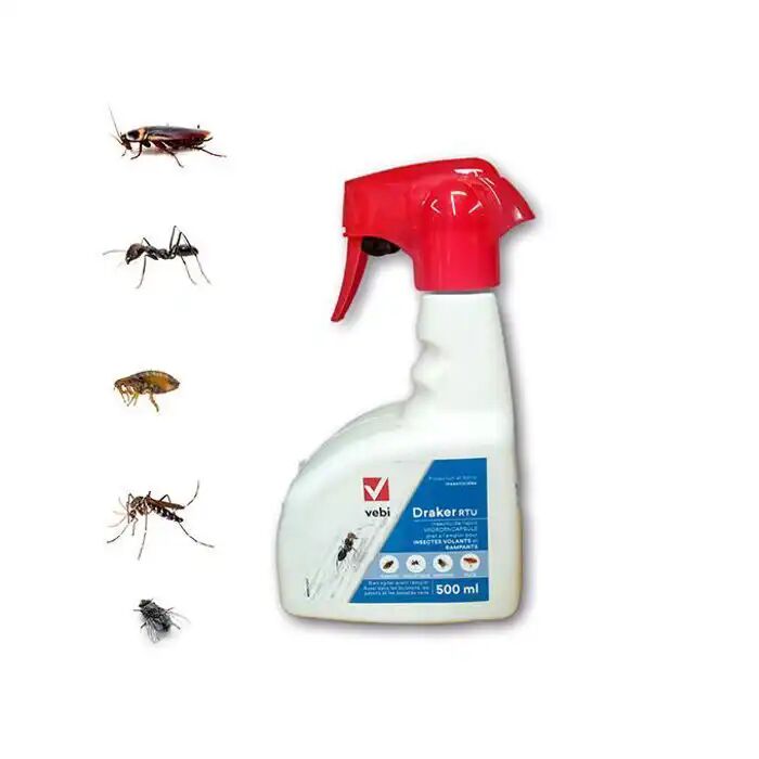 Draker Rtu Insecticide Mouche Moustique Cafard Fourmi Puce