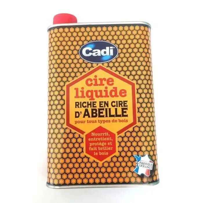 Cadi Cire Liquide Dabeille Naturelle Vernis Dentretien Meubles Et Parquets, 500 Ml