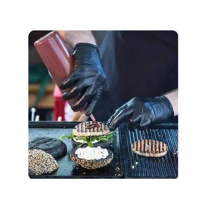 Gants Noir, Gants Cuisine, Vinyl, Lot De 100, Large