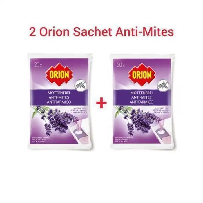 2 Sachet Anti-mites 20 Unités Lavande