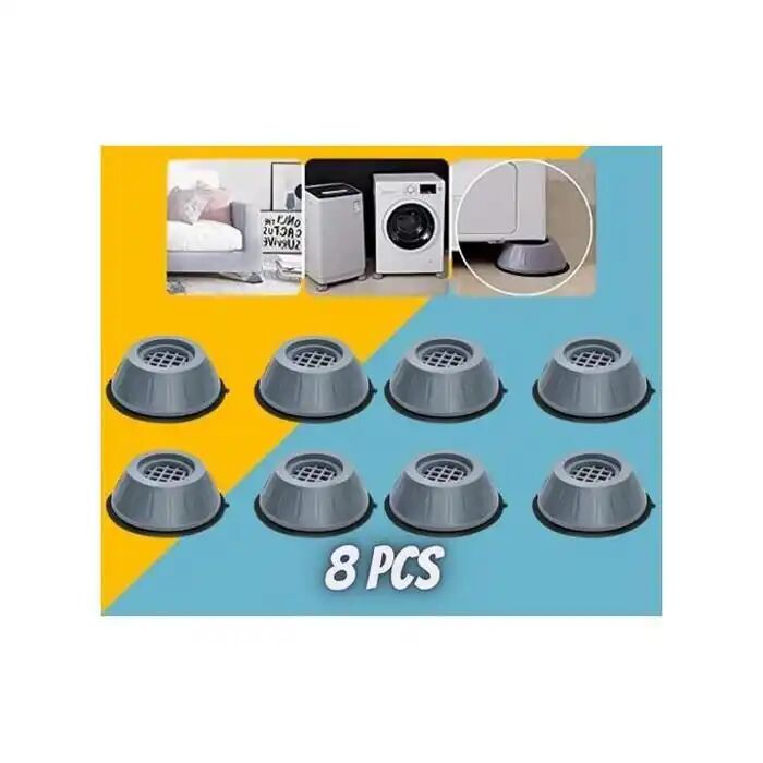 Lot De 8 Support De Machine À Laver Anti-vibration, Tampons Antivibration