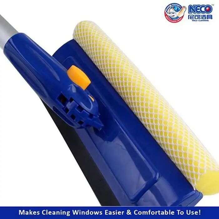 Raclette Vitre + Manche Télescopique - Couleur Et Design Aléatoires