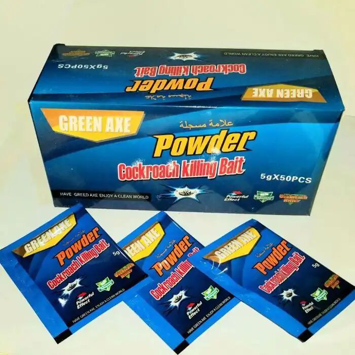 Poudre Appât Anti-Cafards et Blattes – (Boîte de 50 Sachets x 5g)