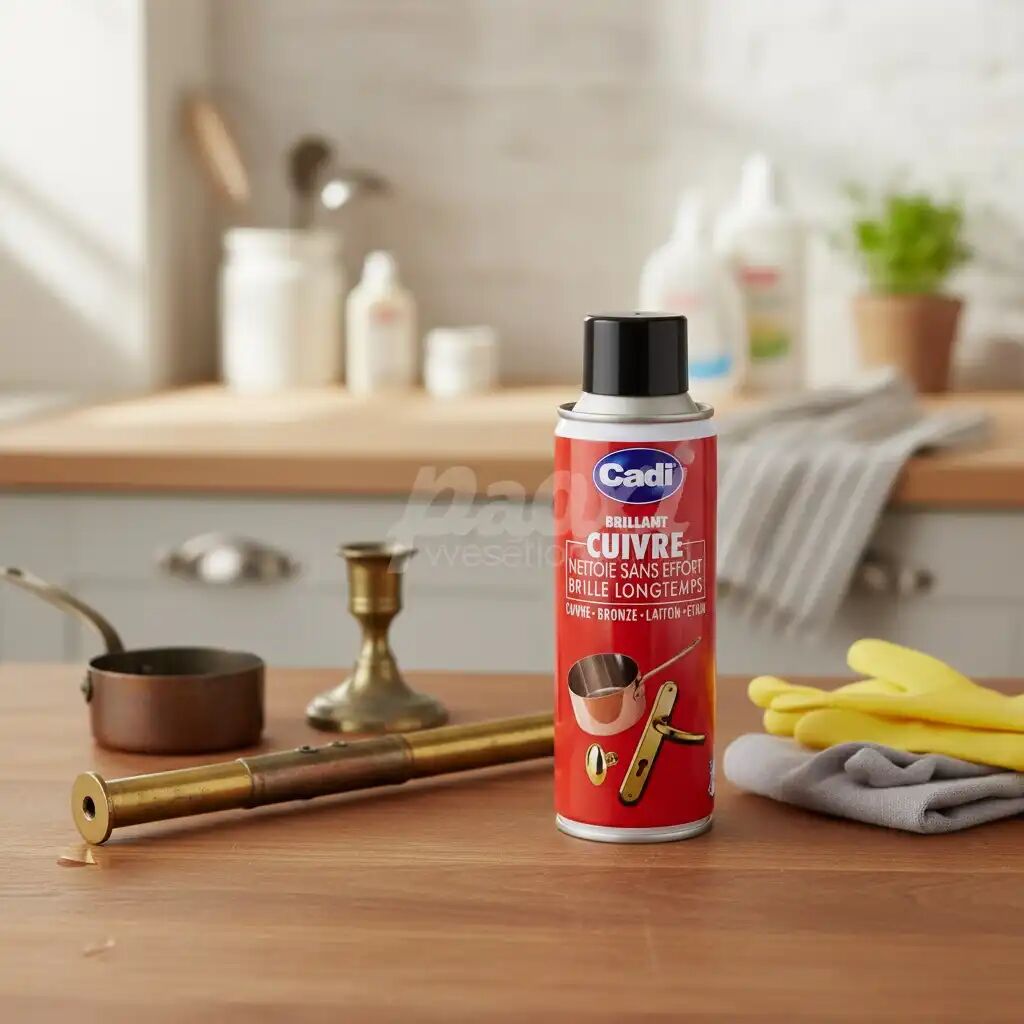Nettoyant Métaux Cadi Brillant Cuivre Et Métaux - Rénovateur Et Polisseur Flacon De 200 Ml