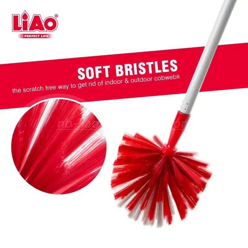 Liao Brosse De Nettoyage À Long Manche En Plastique Pour Le Nettoyage Des Coins, 95/175 Cm