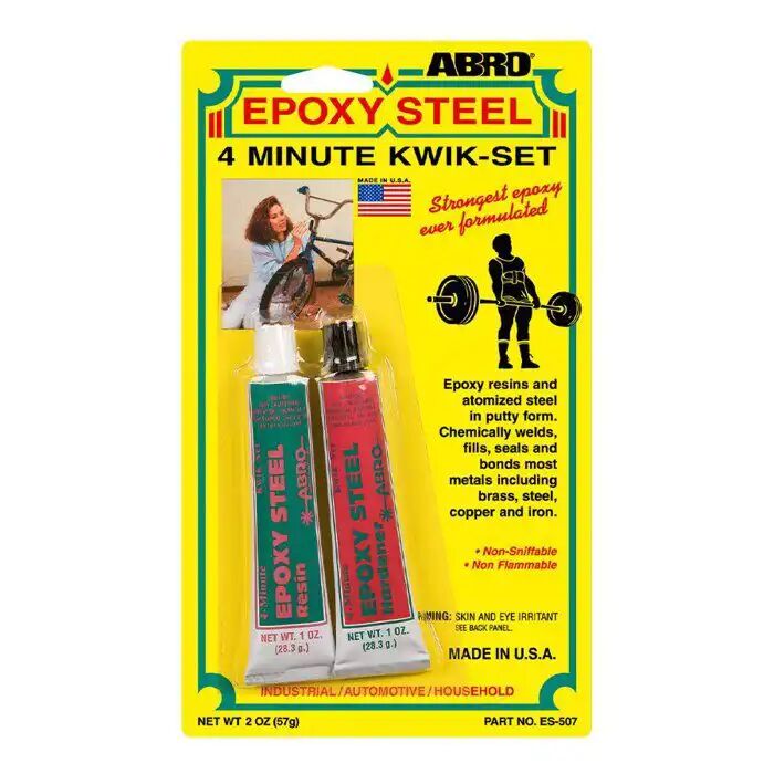 Epoxy Steel Colle Adhésif 4 Minute Kwik-set