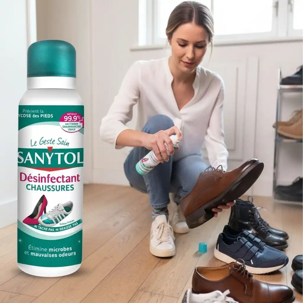 Désodorisant Désinfectant Chaussures Sans Javel - Senteur Fraîche thumbnail 4