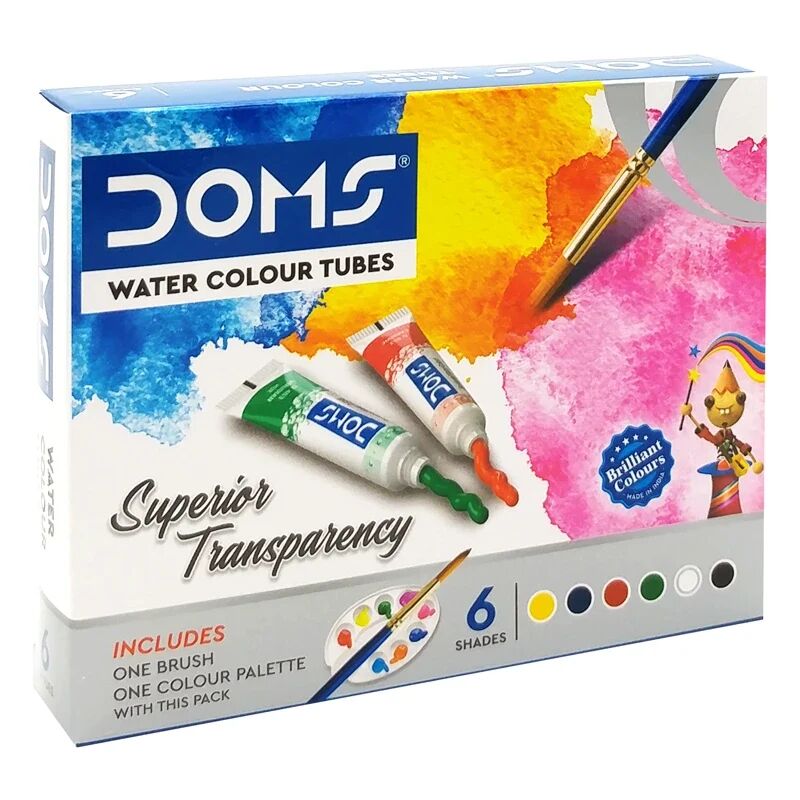 Water Colour Tubes 6 Couleur + Palette + Pinceau Offert 