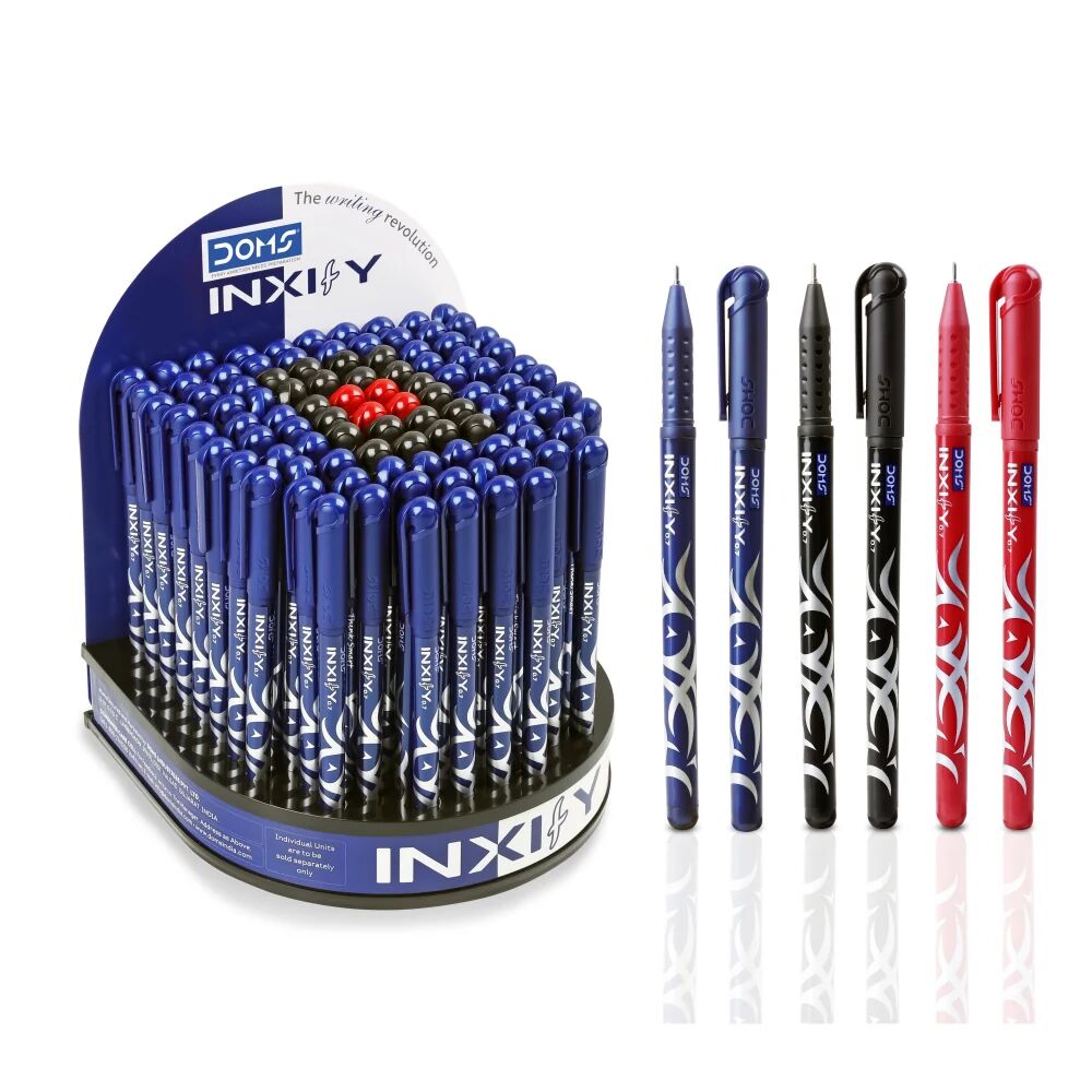 Inxify Stylo - 100pcs Display (80 Bleu + 16 Noir + 04 Rouge) - Ref80115