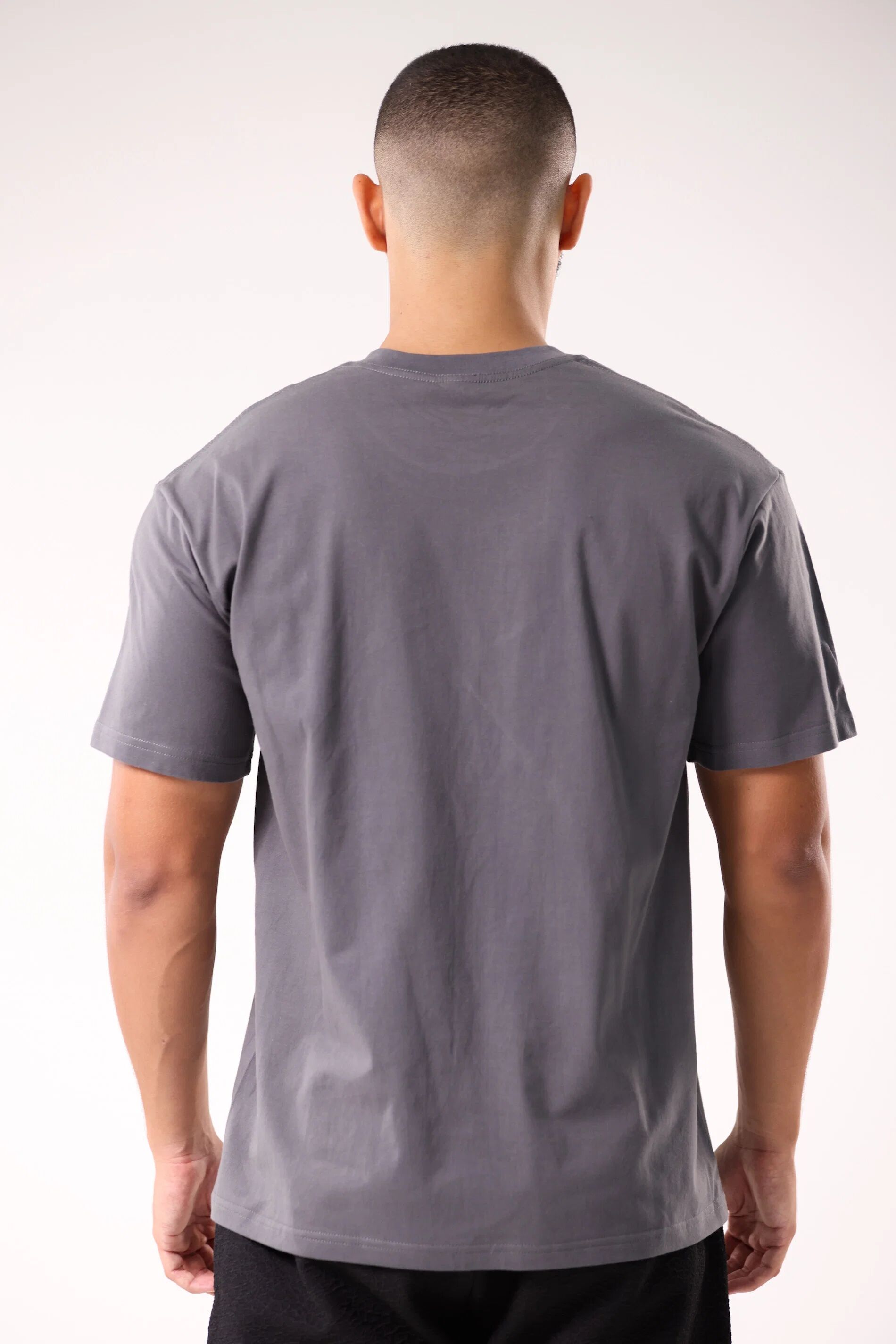 T-shirt Oversize Gris thumbnail 3