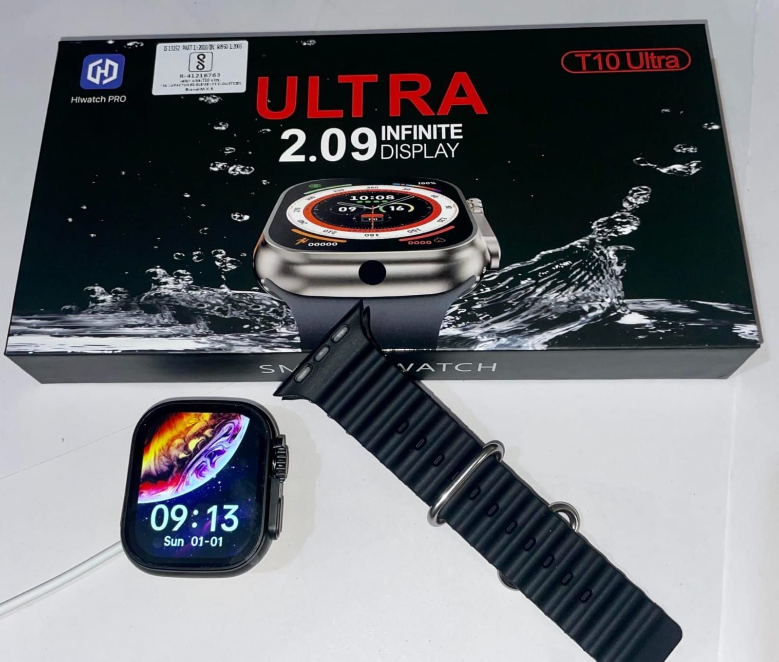 Smart Watch T10 Ultra 2.09 Pouces Écran Pour Android Ios Avec Vis Health Intelligent Tracker thumbnail 3