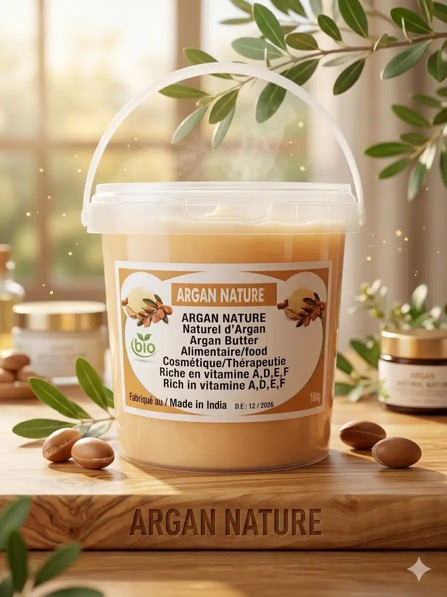 Beurre D'argan Pur Argan Nature Cosmétique Beauté Riche Vitamines
