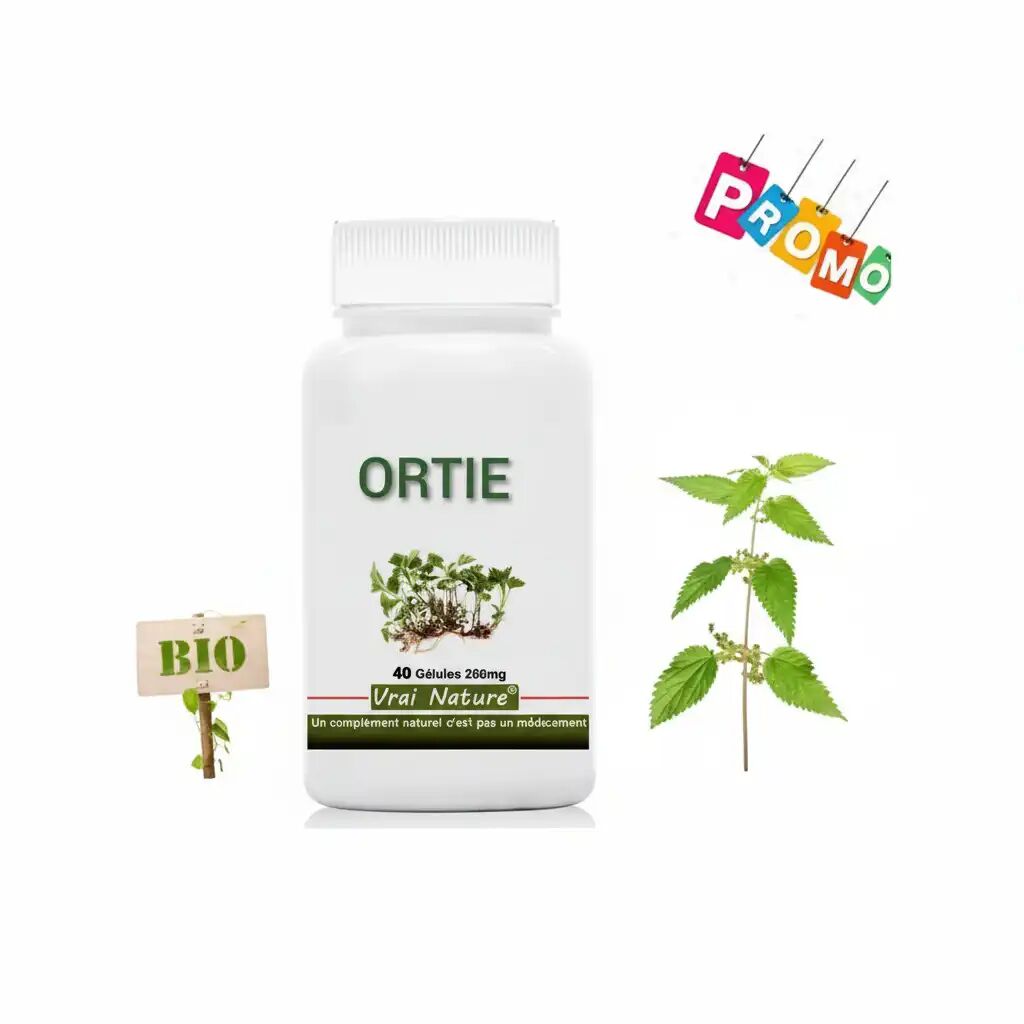 Vrai Nature Gélulles Ortie Feuille /bio Et Naturel / 260 Mg / 40 Gélules