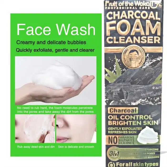 Nettoyant Visage Charbon De Bois  Brosse Intégrée  