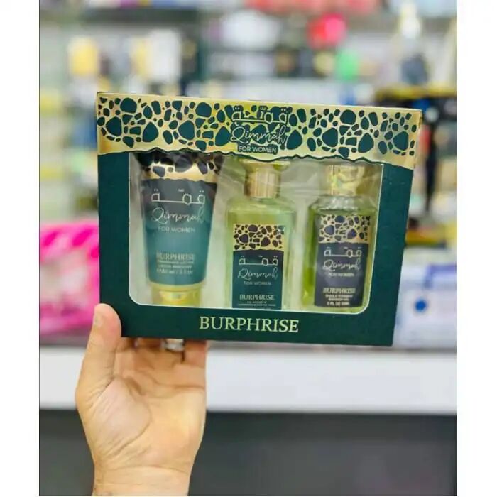 Coffret Parfum Qimmah – Eau de Parfum, Crème Corps & Savon Liquide