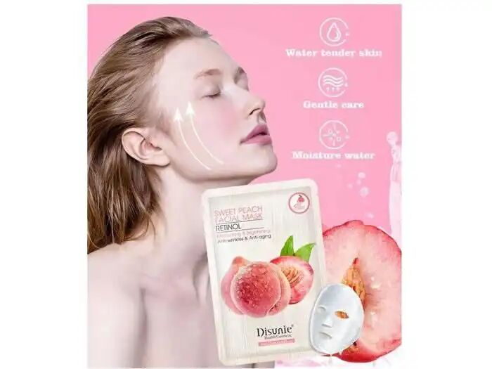 Masque Facial - Peau De Pêche Douce - Rétinol - Hydratant - Éclaircissant - Anti-rides