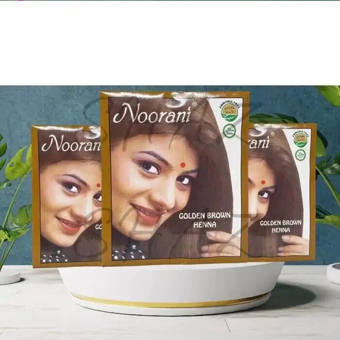 Henné Pour Cheveux - Châtain Doré - 100% Naturel - Sans Ammoniaque - Lot De 6 Sachets De 10 G thumbnail 4