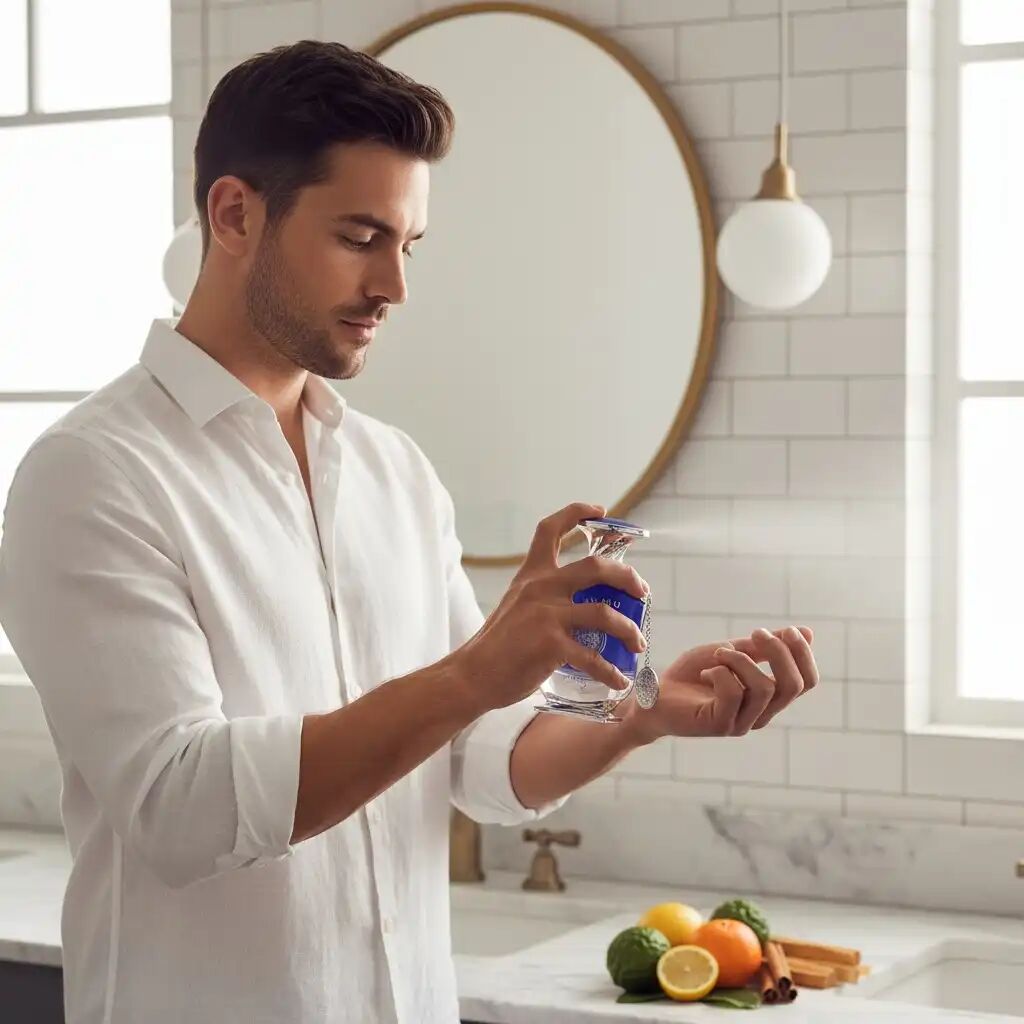 Artisan Blu Pour Homme Par Extrait De Parfum, 3, 4 Fl Oz, Citron, Bergamote, Orange, Pour Hommes thumbnail 3