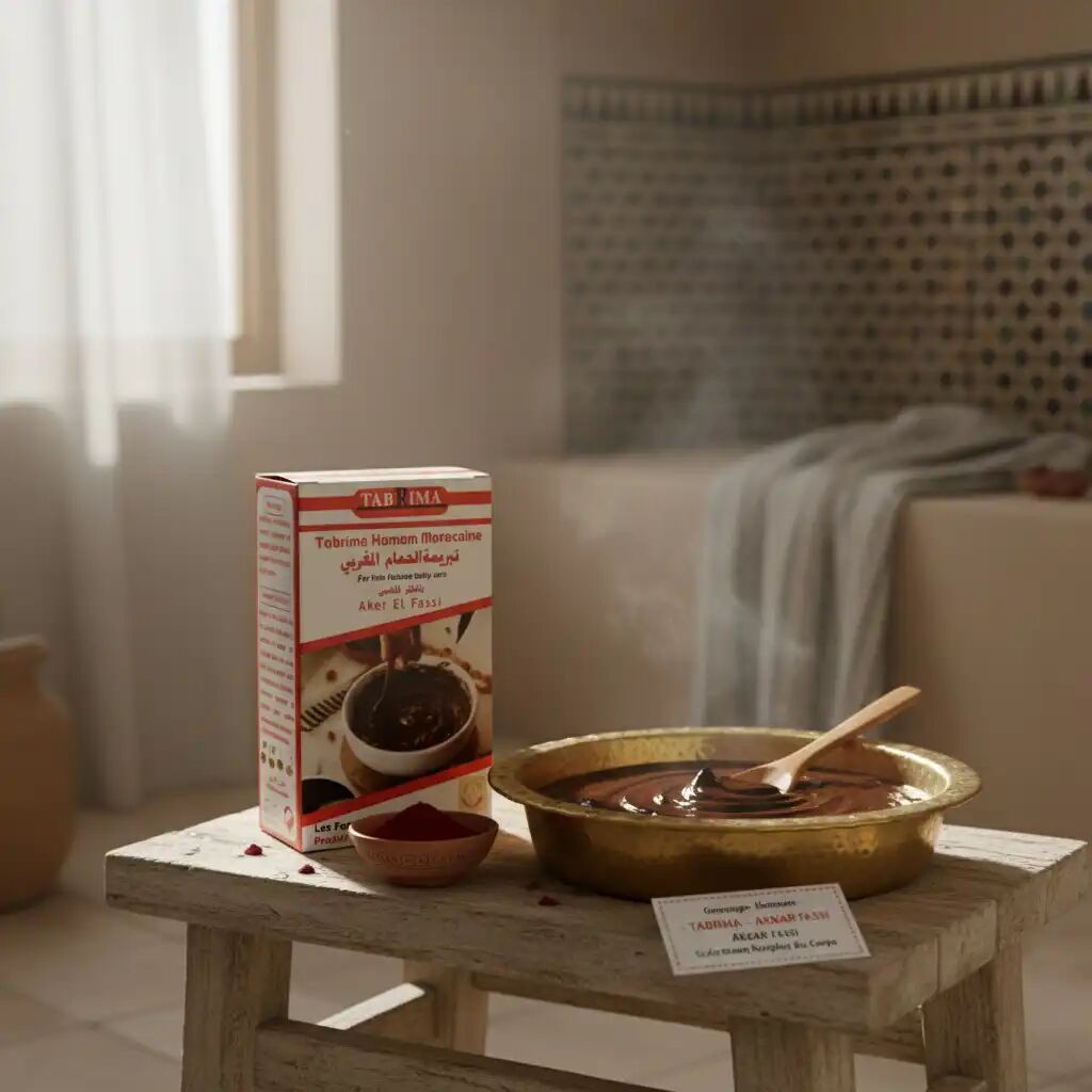 Gommage Hammam - Tabrima - Akkar Fassi - Exfoliant Naturel - Soin Complet Du Corps thumbnail 4