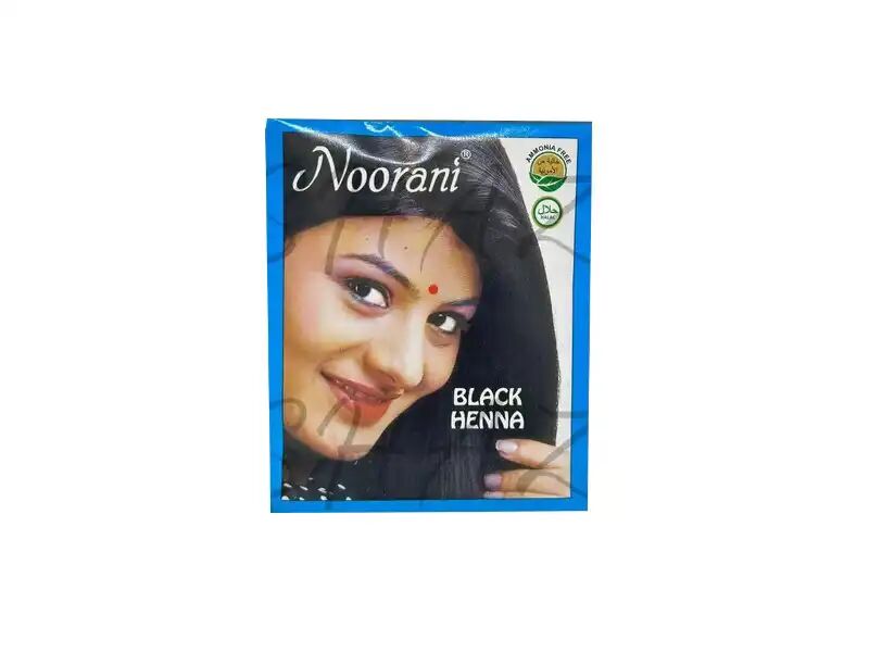 Henné Noir Noorani 6 X 10 G, Paquet De 6 (1 Paquet) 10gr