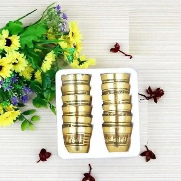 Set De 12 Verres À Eau Zamzam - Finitions Dorées thumbnail 3