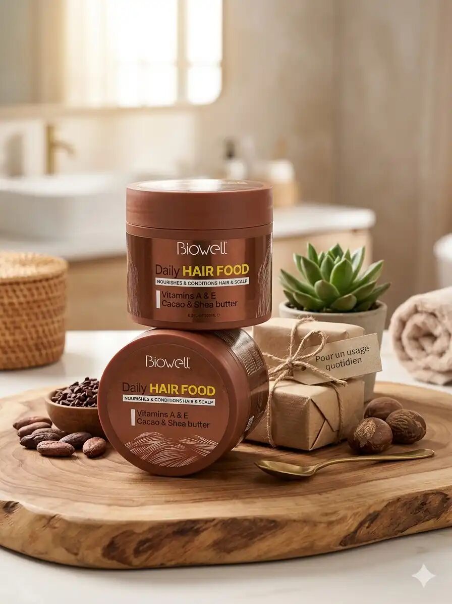 Masque Capillaire Nourrissant - Daily Hair Food Vitamine E & Beurre De Cacao Et Shea