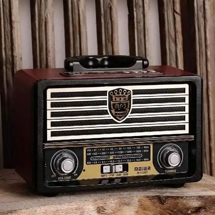 Radio Rétro Fm/am/sw Avec Bluetooth Et Lecteur Mp3 - Finition Bois thumbnail 4