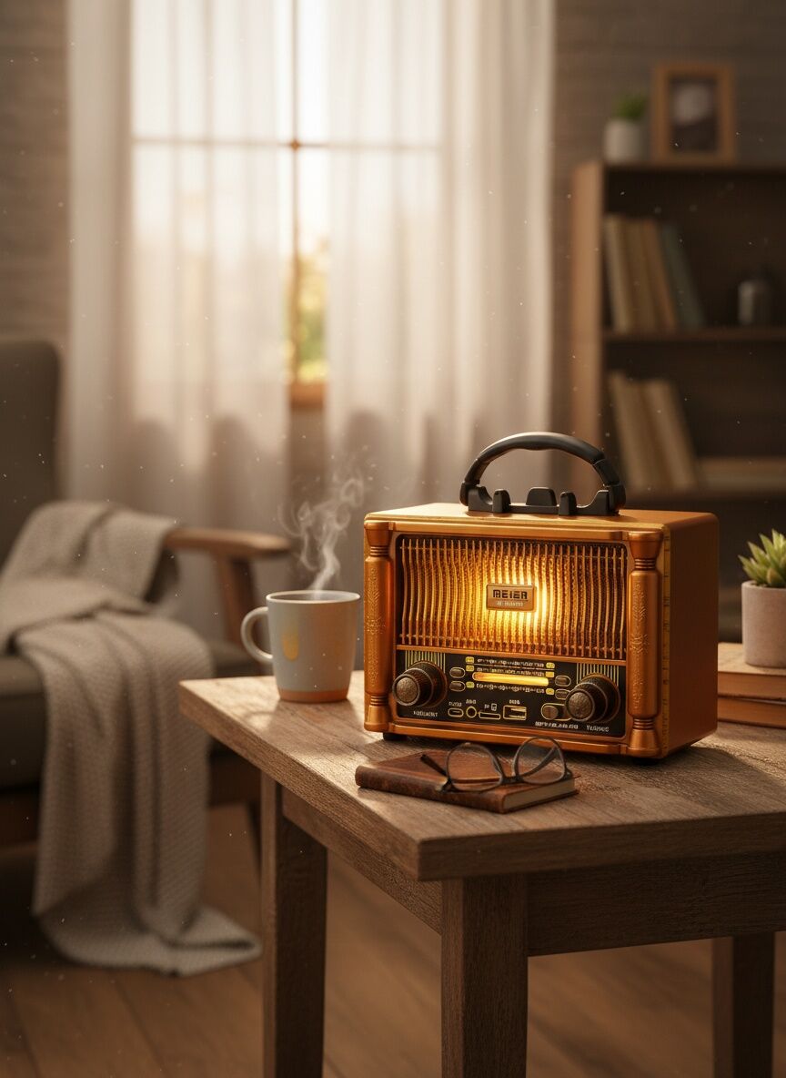 Radio Portable Rétro Bluetooth Fm/am/sw - Batterie Rechargeable + Lecteur Usb/tf thumbnail 4