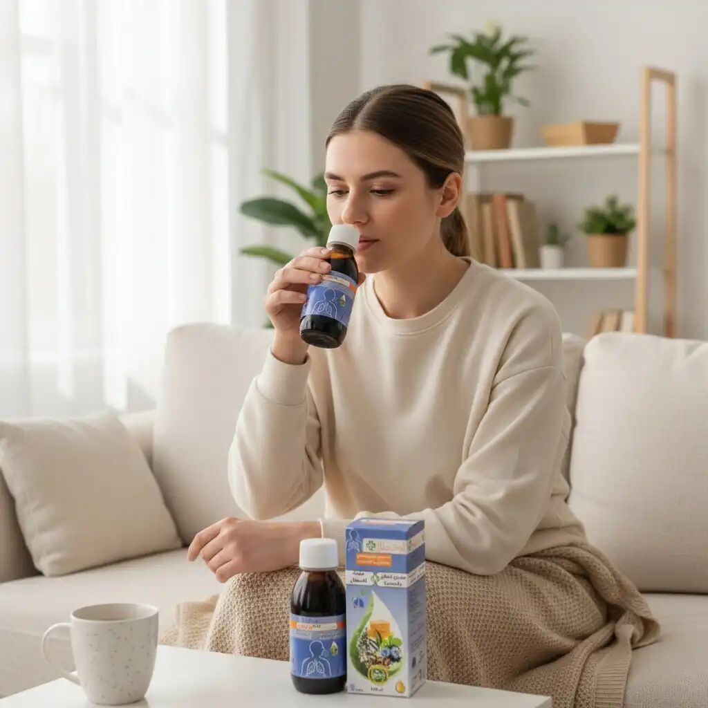 Sirop Naturel Contre Toux Mélange De Plantes Médicinales & Huiles Essentielles Miel