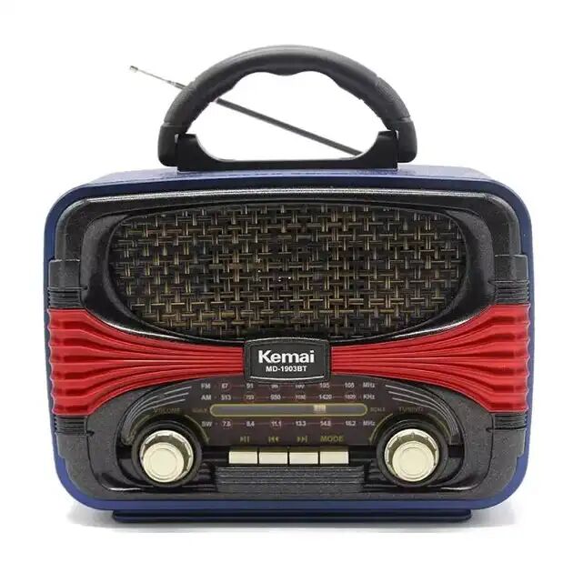 Radio Style Rétro Lecteur Mp3 Sans Fil Usb/sd/aux/bluetooth 5. 0