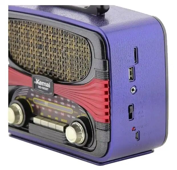 Radio Style Rétro Lecteur Mp3 Sans Fil Usb/sd/aux/bluetooth 5. 0 thumbnail 3