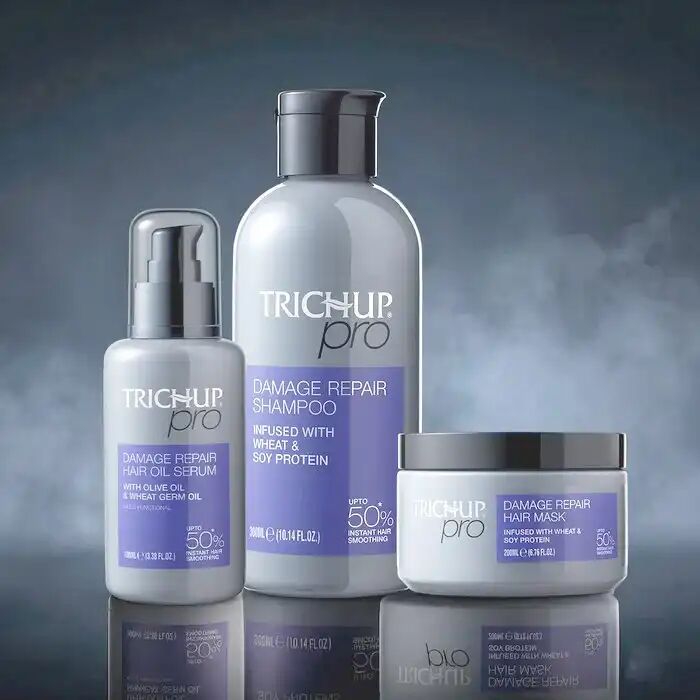 Kit De Soin Capillairetrichup Pro Réparation Lissage Instantané Cheveux Secs Et Frisés Lot 3 thumbnail 4